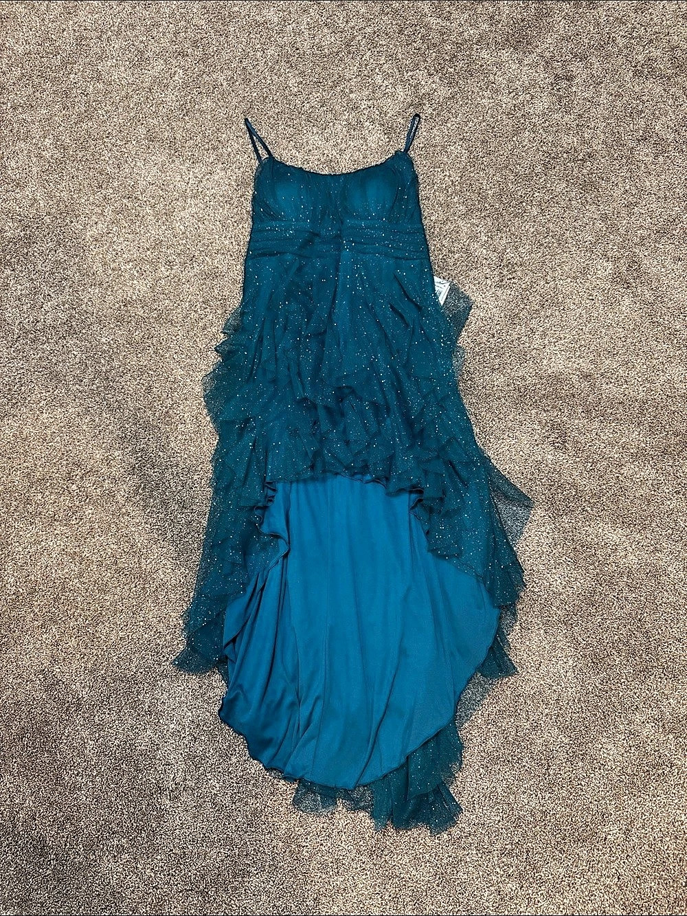 Blue High-Low Dress